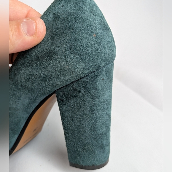 SCARLET Made In Italy Suede Heels Women Shoes Size 36 = 5.5-6 US color Green - Picture 8 of 9